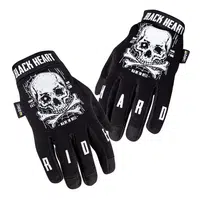 Moto rukavice W-TEC Black Heart Web Skull černá 4XL