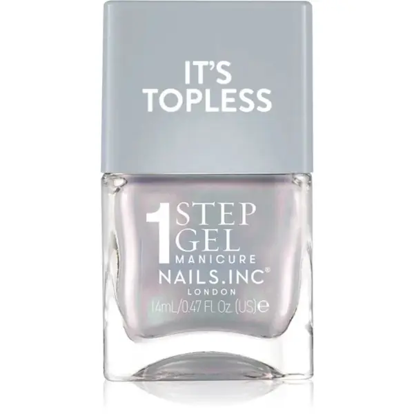 Nails Inc. It’s Topless gélový lak na nechty pre dlhotrvajúci efekt odtieň Elle 14 ml