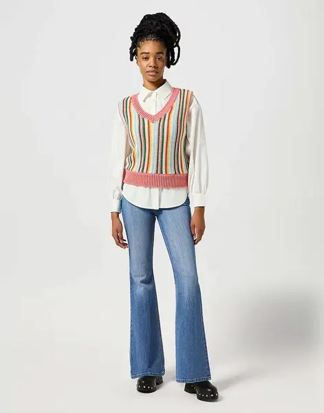 Dámské rifle WRANGLER FIERCE FLARE MEADOW 112356799 Velikost: 31/34