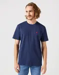 Tričko pro muže WRANGLER SIGN OFF TEE NAVY 112350434 Velikost: XL
