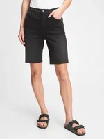 GAP Džínové kraťasy 9" high rise denim bermuda shorts - Dámské
