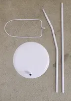 EKO Držák na baldachýn samostatně stojící kovový White 1,6m