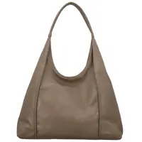 Dámska kožená kabelka na rameno taupe - Delami Vera Pelle Blanca