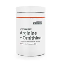 GymBeam ARGININ + ORNITHIN - 420 G - CITRON + LIMETKA Aminokyselina, , velikost
