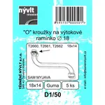 Súprava O krúžkov na výtokové ramienko 18 mm, 5 ks