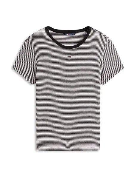 Tommy Jeans Tričko 'Essential'  námornícka modrá / červená / čierna / biela