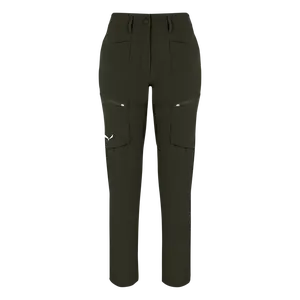 Salewa PUEZ DST CARGO 42/36, dark olive Dámské softshellové kalhoty