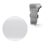 Vnitřní roh k soklu Naturel biela , PVC dĺžka 0,5 cm, výška hrany 56 mm, NATNGTW00