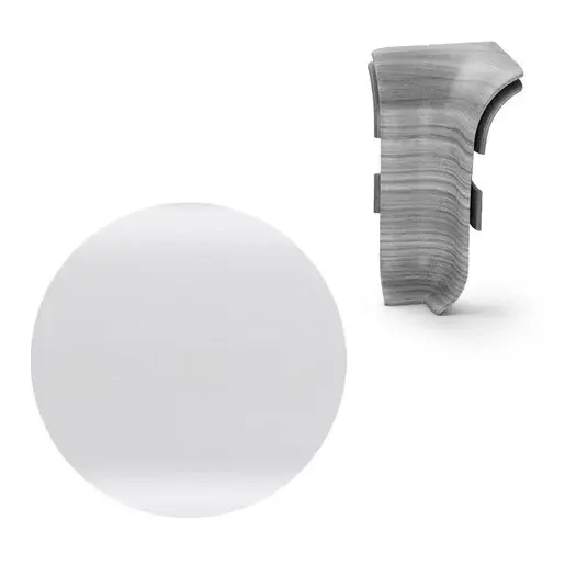Vnitřní roh k soklu Naturel biela , PVC dĺžka 0,5 cm, výška hrany 56 mm, NATNGTW00