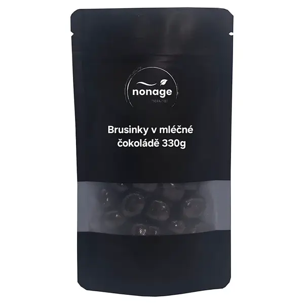 NONAGE Brusinky v mléčné čokoládě 330 g