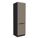 Vysoká potravinová skříňka Aria 60 DK-210 2F Barva korpusu: Černá, Barva dvířek: TA - Sandgrau AFM