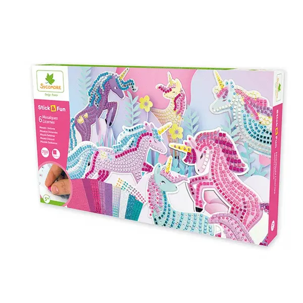 Stick & Fun - XXL kreatívna súprava - mozaika - jednorožce