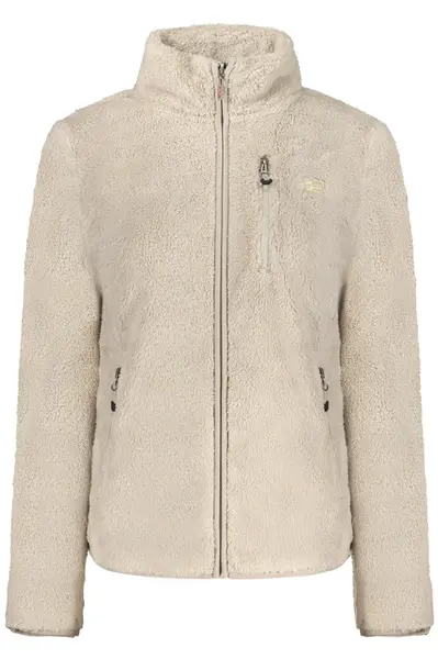 NORWAY 1963 WOMEN&#39;S BEIGE ZIP-UP SWEATSHIRT