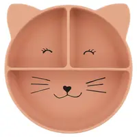 Detský silikónový tanier s prísavkou Mrs. Cat