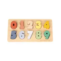 Vkladacie drevené puzzle - čísla od 0 do 9
