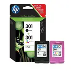 HP 301 N9J72AE#301 černá/barevná (black/color) originální cartridge