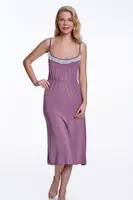 Dámská noční bambusová košilka ANGELICA L Borůvková