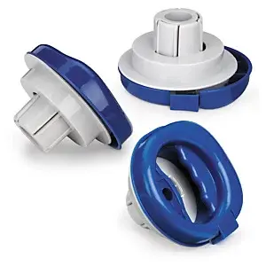 Plastové násady s brzdou pro stretch fólie s Ø středu 50 mm