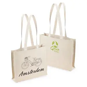 200 x Bavlněná taška s potiskem 380x420mm, béžová