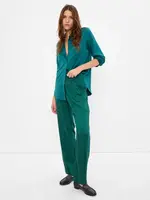 GAP saténové kalhoty s vysokým pasem