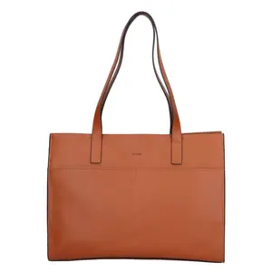 Elegantná dámska kožená kabelka Katana Mauric - koňak