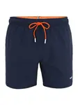 BOSS Plavecké šortky 'Tio'  tmavomodrá / tmavooranžová
