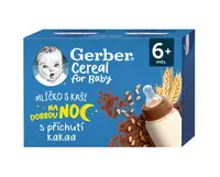 Gerber Cereal Mlíčko s kaší s kakaovou příchutí 6m+ 2x200 ml
