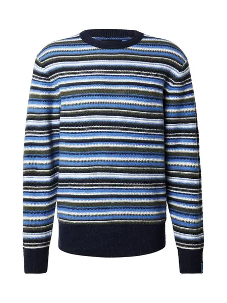 SCOTCH & SODA Sveter  námornícka modrá / kráľovská modrá / tmavozelená / biela