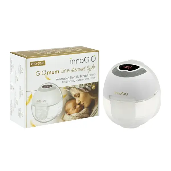 innoGIO prenosná elektrická odsávačka materského mlieka GIOmum Line Discreet Light Single