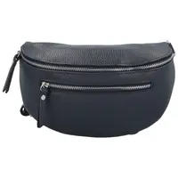 Trendy dámská kožená kabelko-ledvinka Arwel, tmavě modrá