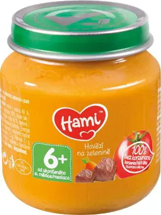 Hami Hovězí na zelenině 6m+ 125 g