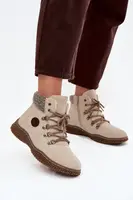 Boto Zateplené boty Traperky Dámské Světle béžové Zenaya