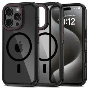 Tech-Protect MagHybrid MagSafe, iPhone 16 Pro, červenočerný
