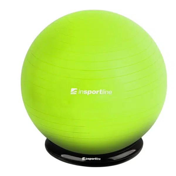 Gymnastický míč inSPORTline Top Ball 85 cm se základnou BallBase zelená