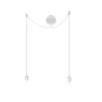 Závěs pro stínidla Cannonball white cluster 2 Ø 12cm L 2,5 m - UMAGE