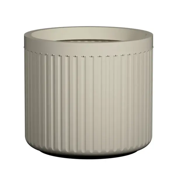 Květináč Turris Low, hedvábně bílá, více velkostí - Pottery Pots Velikost: S - ⌀ 40, v. 36 cm