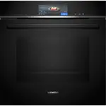 Vstavaná kombinovaná parná rúra Siemens 60 x 60 cm čierna HS758G3B1