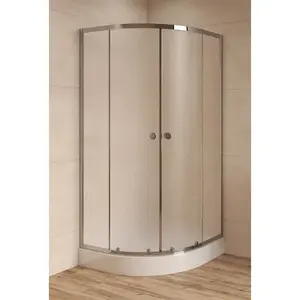 Sprchový kút štvrťkruh 90x90 cm SAT Project SIKOMUS90CRCH