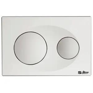 Ceramia S-Line ovládacie tlačidlo plast biela mat P40-0130