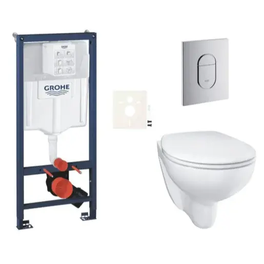 Závesný WC set do ľahkých stien / predstenová montáž GROHE Bau Ceramic SIKOGRSBAUA