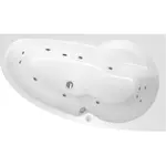 Masážna vaňa SIKO Luiza 160x95 cm BASIC akrylát pravá SIKOHMBLU160P