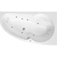 Masážna vaňa SIKO Luiza 160x95 cm BASIC akrylát pravá SIKOHMBLU160P