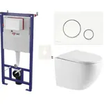 Závesný WC set do ľahkých stien / predstenová SAT SIKOSSTOR6770K