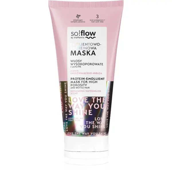 so!flow High Porosity Hair Protein-Emollient Mask posilujúca maska pre lámavé a namáhané vlasy 200 ml