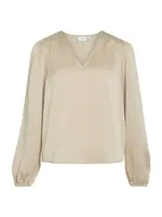 VILA Blúzka 'VIEllette'  sivobéžová