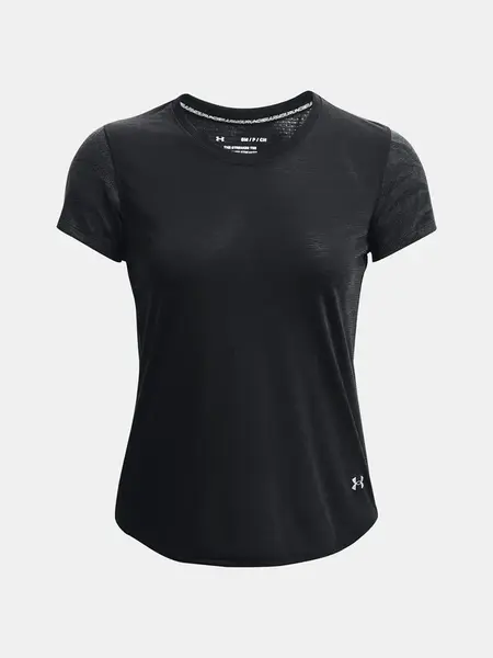 Under Armour Tričko UA Streaker Jacquard Tee-BLK - Dámské