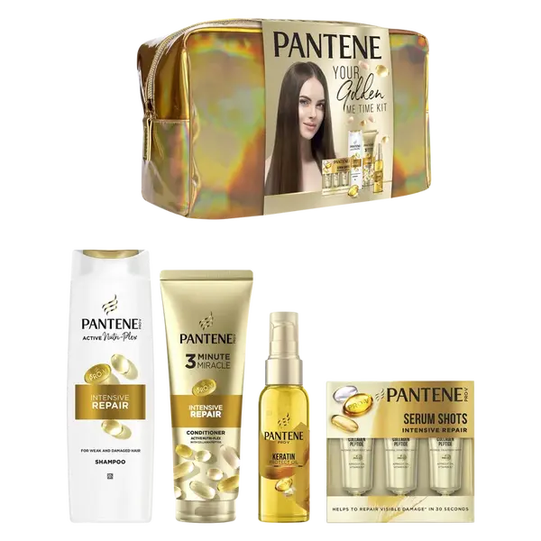 PANTENE Sada štyroch produktov Pantene: olej, šampón, sérum v ampulkách a maska
