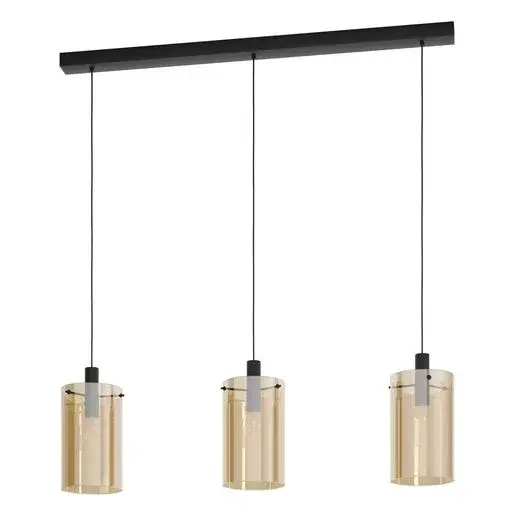 Závesné osvetlenie Eglo POLVERARA čierna 39539