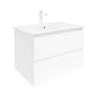 Kúpeľňová skrinka s umývadlom SAT B-Way 79x50x45 cm biela lesk BWAY280WU4B2