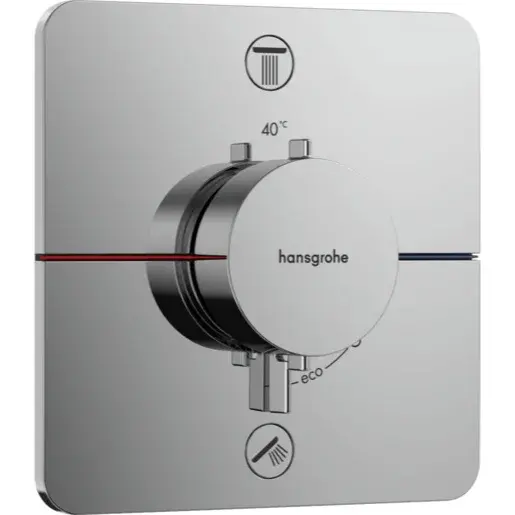 Hansgrohe ShowerSelect Comfort Q sprchová a vaňová batéria bez podomietkového telesa chróm 15586000